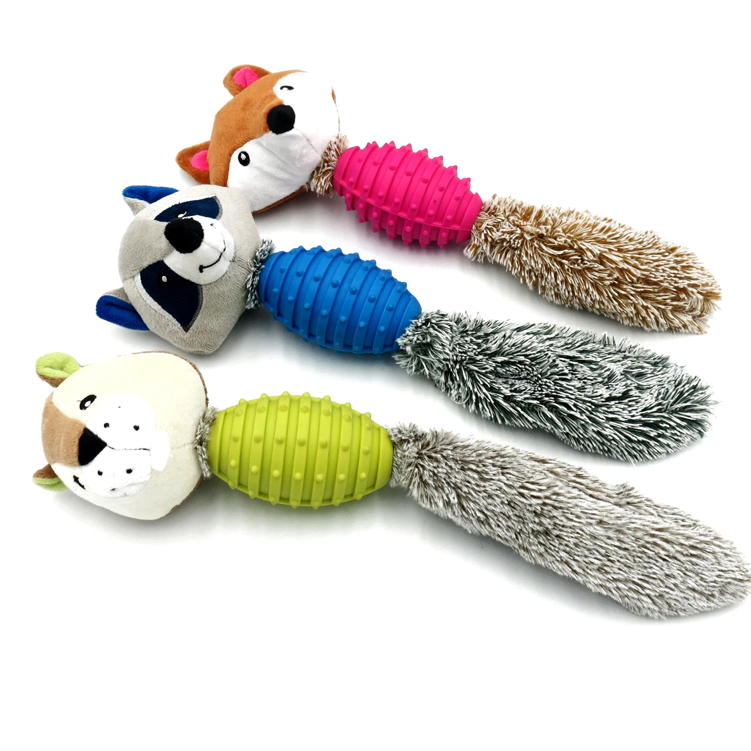 Best Price Cute Pet Dog Cat Plush Squeak Dog Toy Interesting Durable Chewing Pet Molar Toy Suitable For All Pets Fox