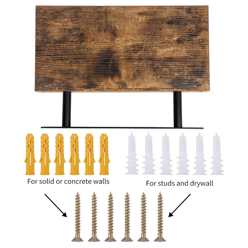 OEM ODM Set Of 2 Rustic Natural Wooden Nursery Book Shelves Wholesale Wood Wall Floating Shelf Kids Bookshelf For Wall