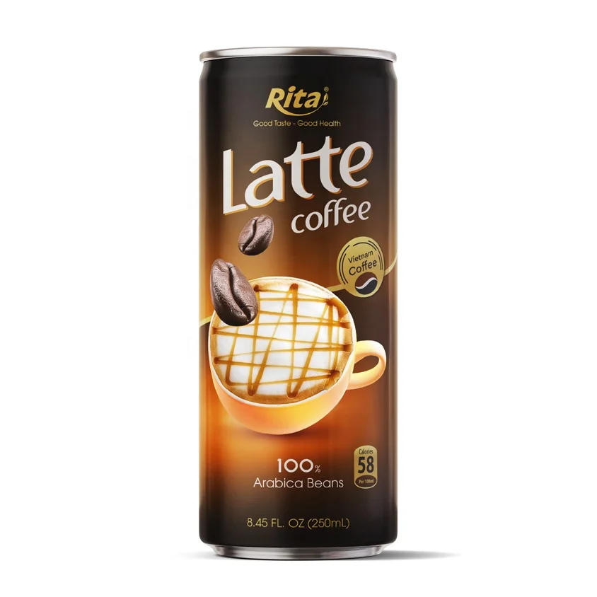 280ml Glass French Vanilla Coffee Drink Bottle Factory Price Energy Increasing Sweet Flavor Free Design Label Halal Food