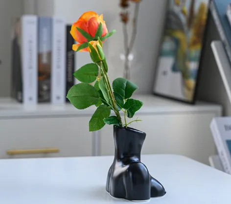 Nordic ceramic vases, female busts, human body vases flower arranging pieces