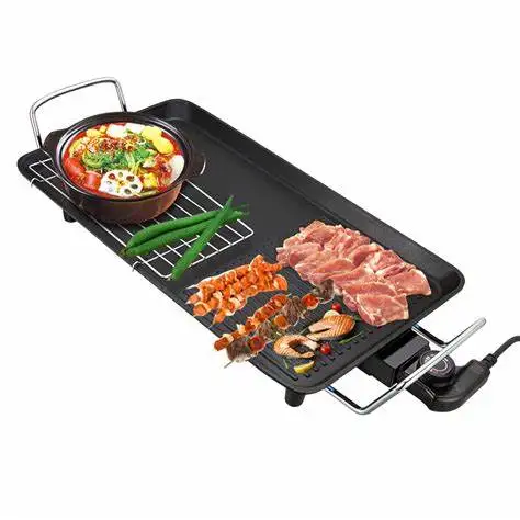 
Non-Stick Surface, Temperature Control Teppanyaki Griddle Grill 