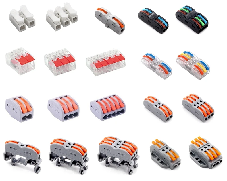 
Connector Hot-Selling PCT 222 Series 222-412 2 Pin Push in Wire Connector Terminal Electronic Block Compact 