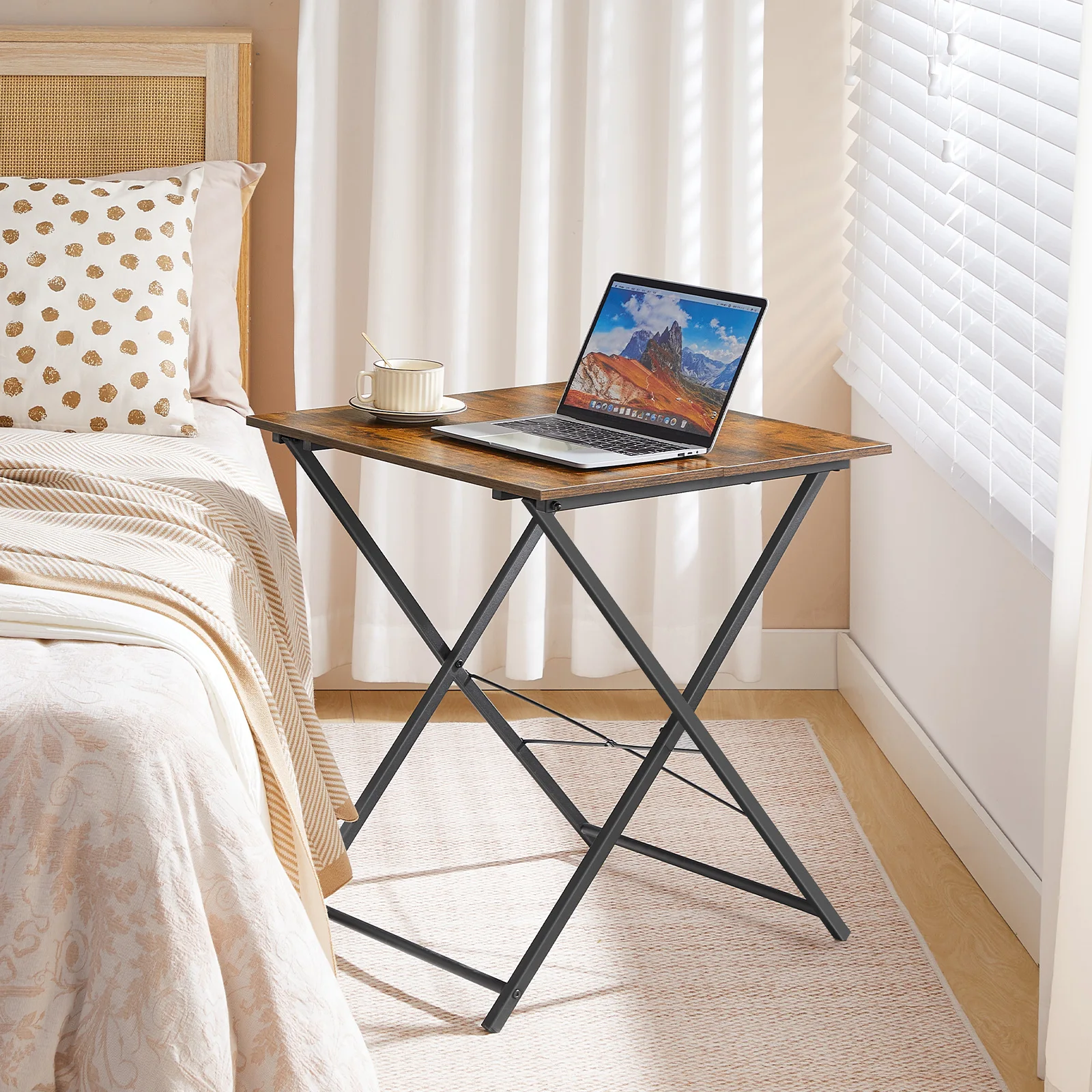 Wholesale Folding TV Tray Tables, HOOBRO Brand Foldable Side End Table, Small Sofa Snack Table Coffee Table for Living Room