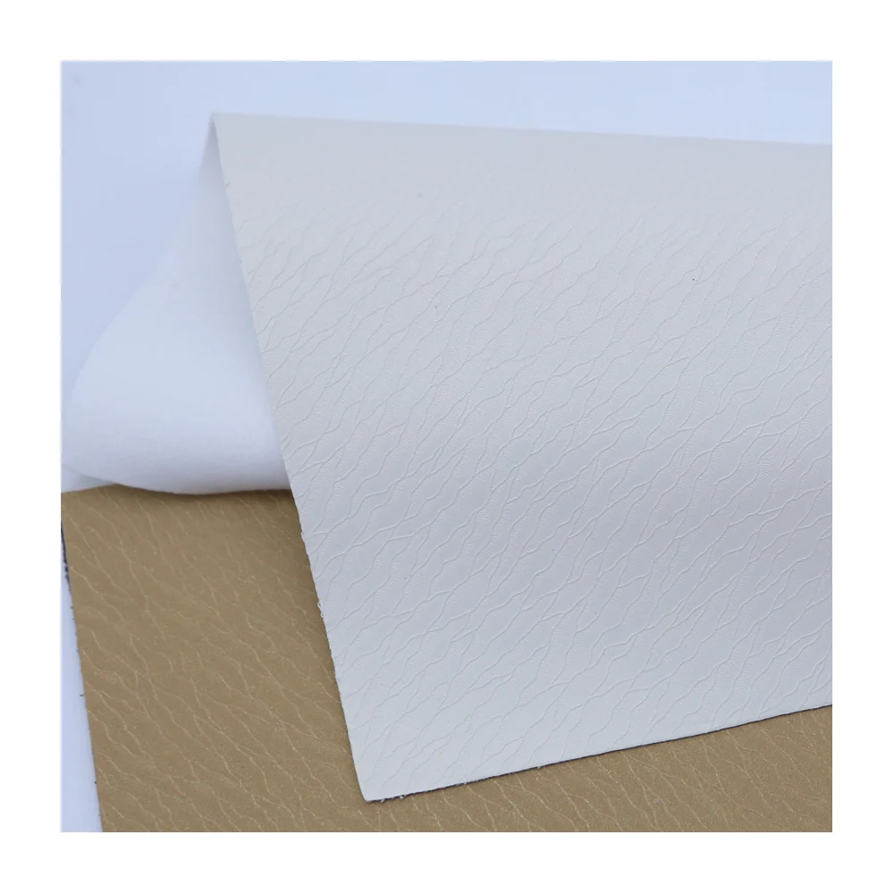 Free Sample Waterproof Release Paper Pattern High F Backing PU Synthetic Leather For Making Shoe Upper