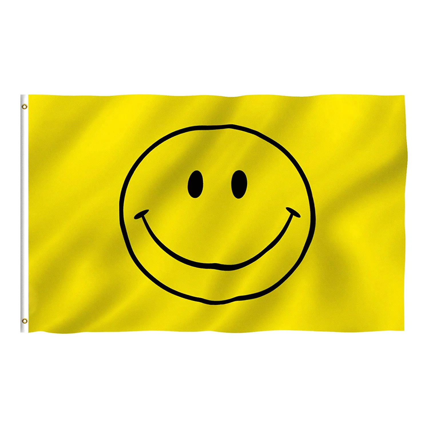 Happy Face Yellow Smiley Face Flag Banner Custom Garden Flag