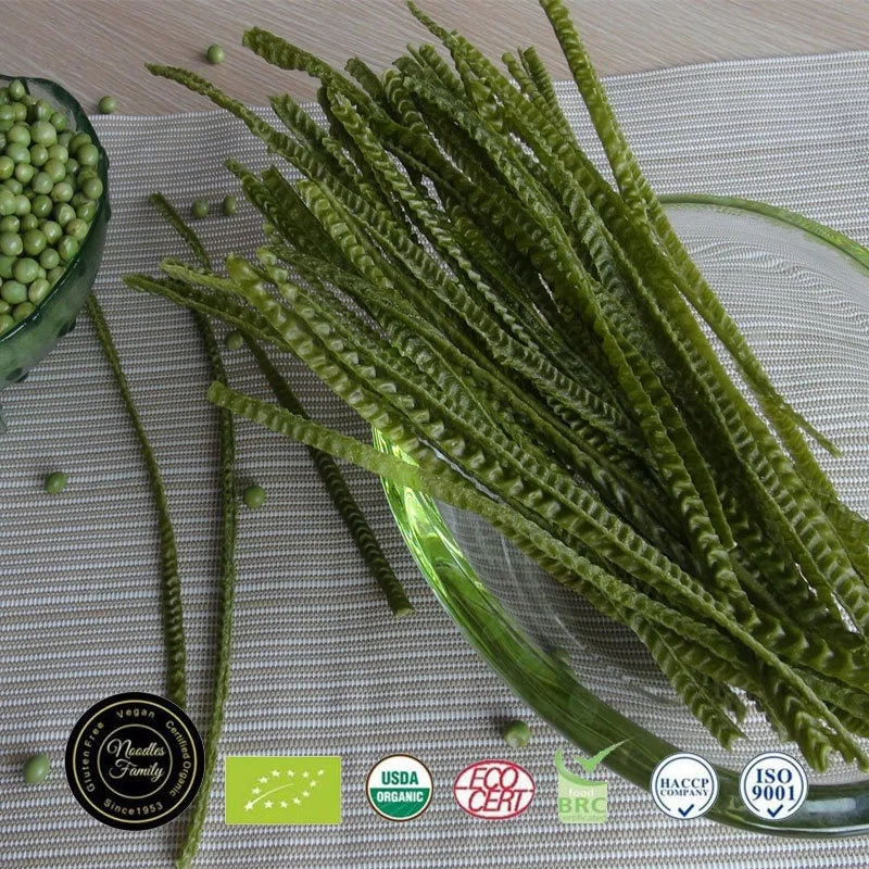 organic vegetarian green pea mung bean nudels pasta