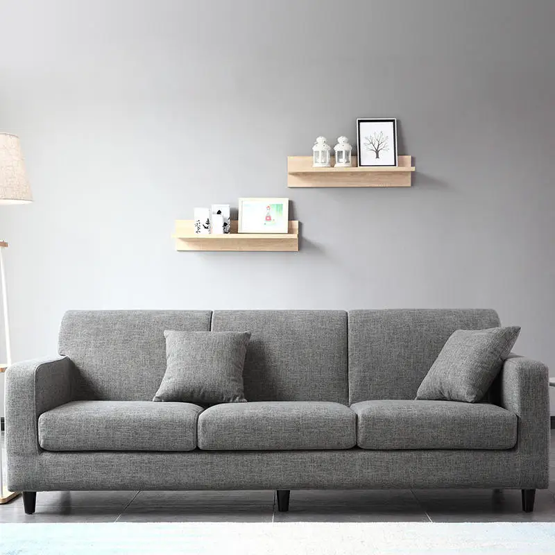 Nordic Simple Modern Small Family Sofa Double Three People Apartment Studio Small Sofa All Open and Wash Sofa