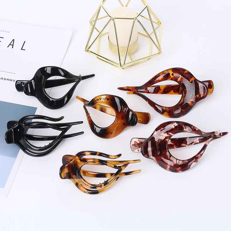 French Concord flat hair claw clips for women Thick Hair Clips Styling Women Girls Thin Hair Accessories