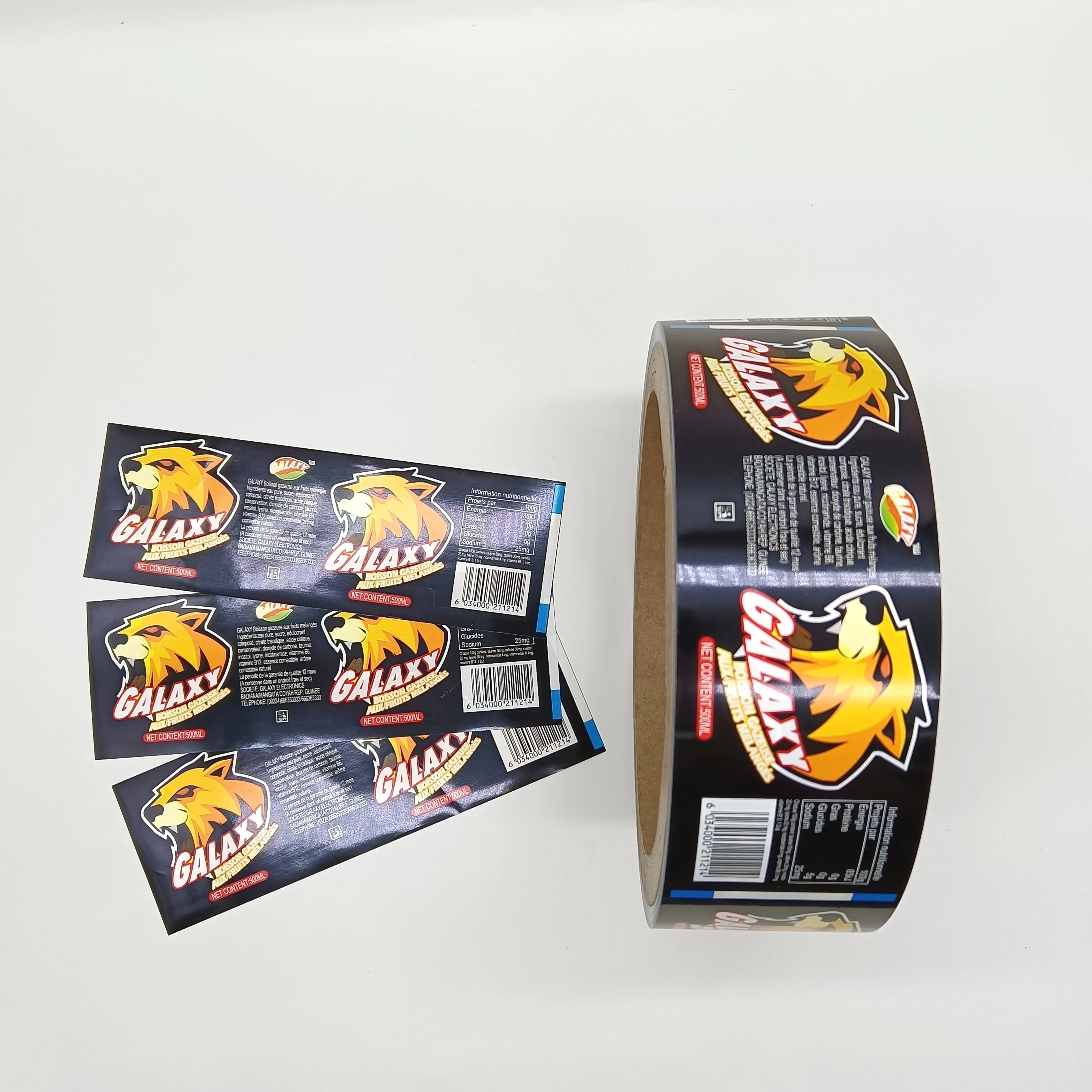 Custom designed BOPP Shrink Label for Food Industrial Use flavored juice packing Bottle Label