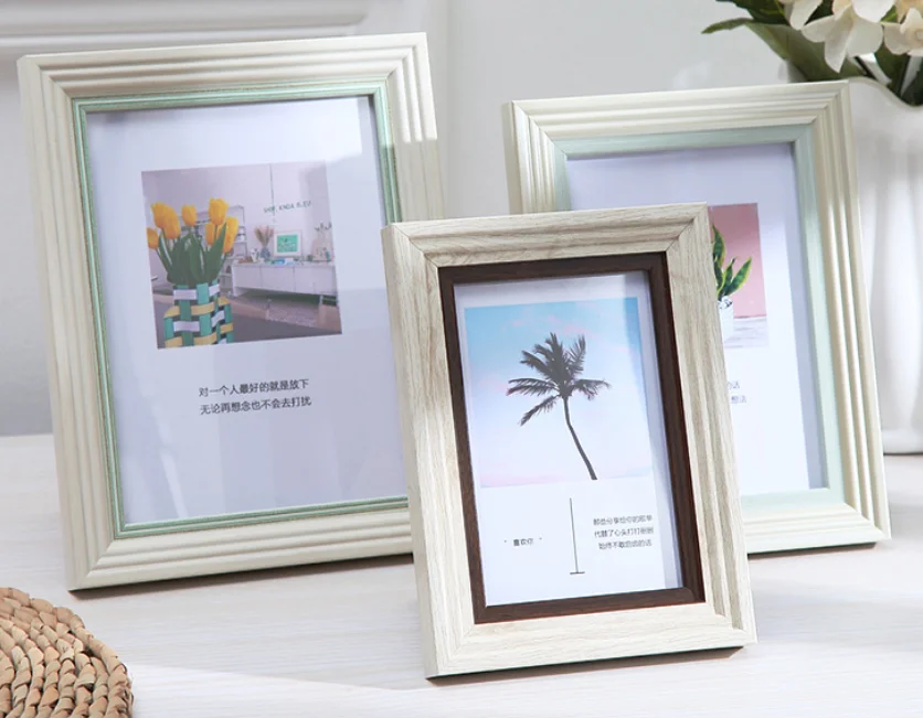 Рамка для фотографий в литературном стиле, креативная Европейская фоторамка 5, 6, 7 дюймов, настенная детская фоторамка