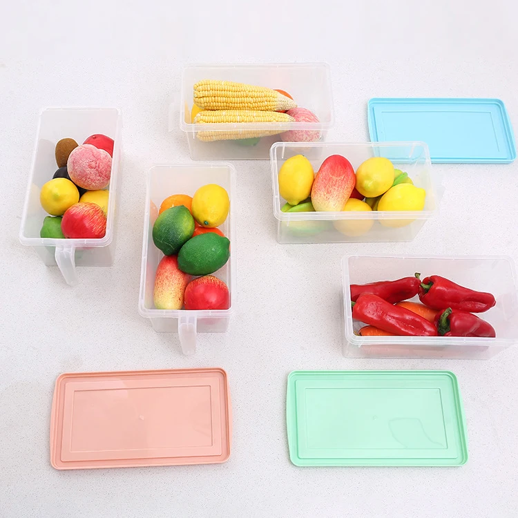 Refrigerator Preserving Container Freezer Drawer Storage Box Vegetable Fruit Fresh Keeping Box Plastic Egg Crisper H1269
