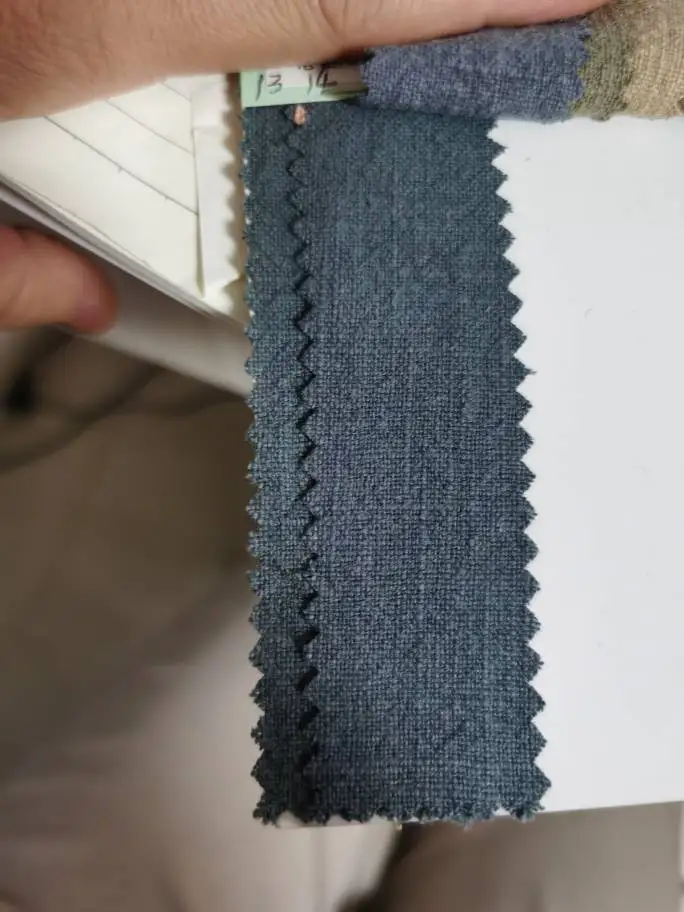 Чистая льняная ткань и льняная хлопковая ткань