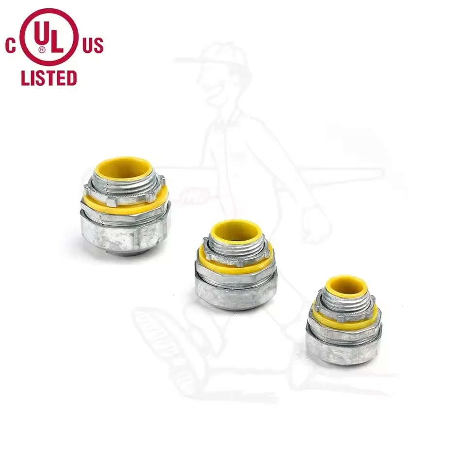 Insulated Straight Liquid Tight Connector with UL mark Conduit Connector