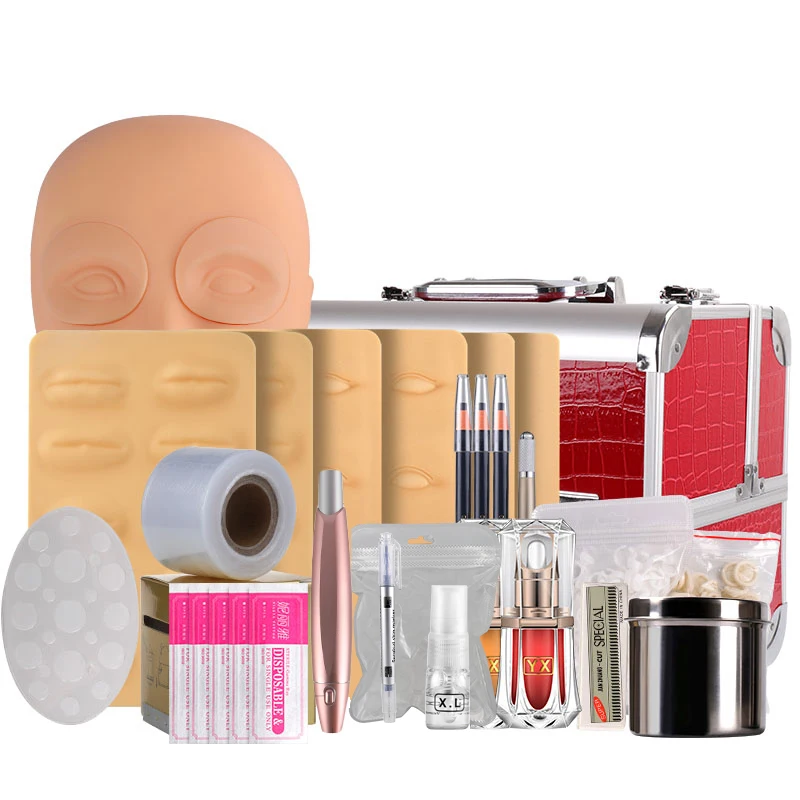 Tattoo Accessories Professional Microblading Kit for Academy Semi Permanent Makeup Kit for Eyebrow Lip Embroidery Supplies