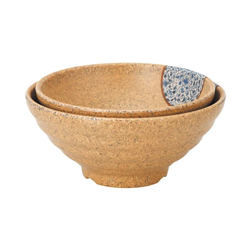 Japanese Style Melamine Noodle Bowl Black Red Swirl Plastic Ramen Bowl 9 inch White Noodle Bowl