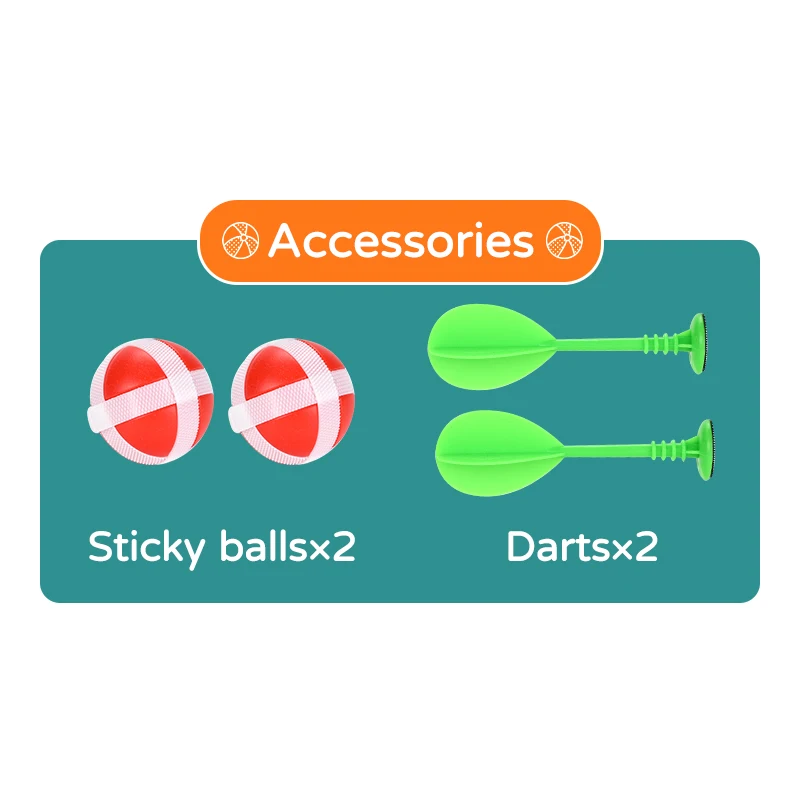 Customized 36CM sport toys hang design cloth dartboards kids mini board game with sticky balls and darts