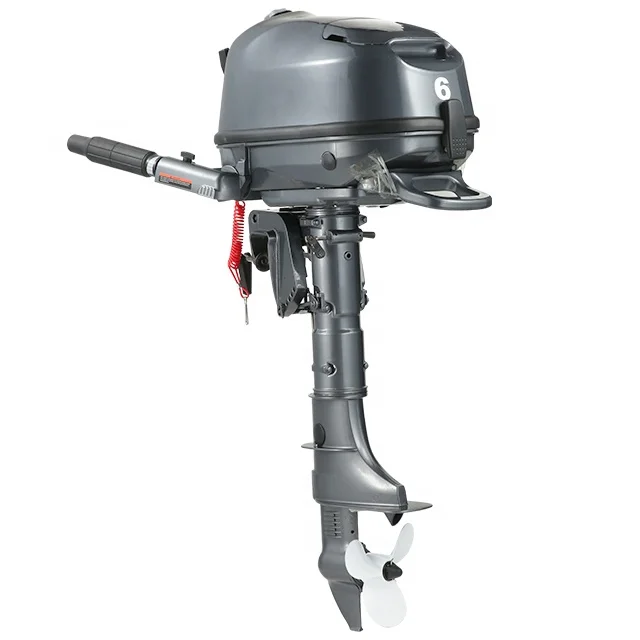 New 6HP 4-Stroke 139cc 1 Cylinder Water-Cooled Outboard Motor Boats CDI Ignition System Manual Starting Gasoline Fuel Reed Valve