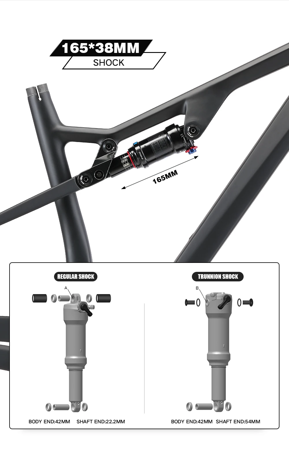 LEXON t1000 Full Suspension frame 29er Boost Cross Country  trial Frameset Carbon MTB frame AM DH XC Mountain Bicycle Frame
