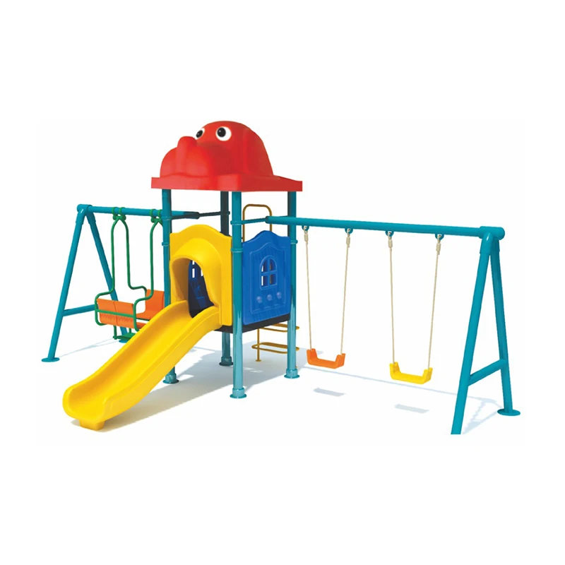 kids garden Swing Set, 500lbs Heavy-Duty A-Frame Metal Outdoor Saucer Swing Seat With Basketball hoop