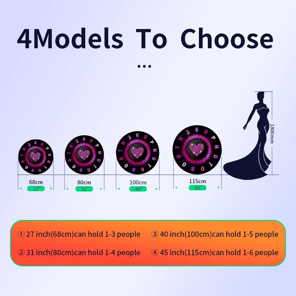 Design 360 degree photo booth 2022 New Adjustable 360 Photo Booth Photo booth Kiosk  With Great Price