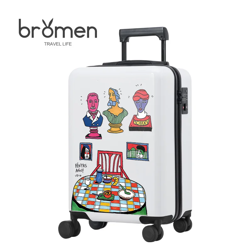 ONEBOX PC/ABS luggage high quality fashionable illustration art series trolley case
