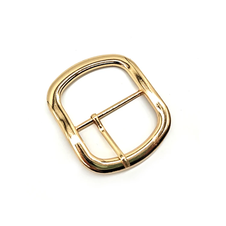China Manufacturers Vintage Metal Belt Pin Buckle Zinc Alloy Ring Shape Golden Decorative Belt Roller Buckles