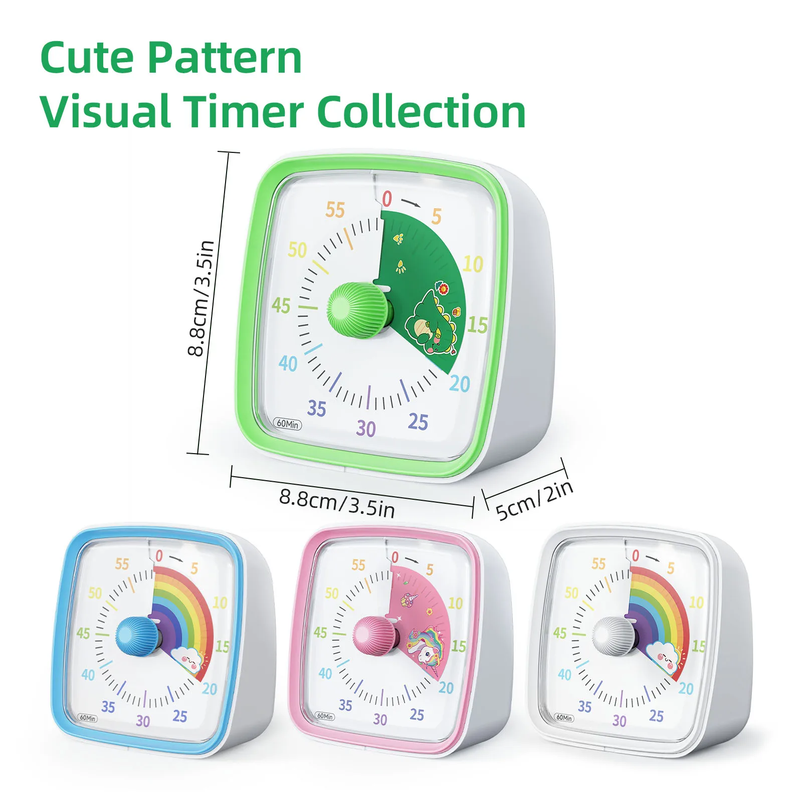 Yunbaoit Cube Study Tool Classroom Time manager Visual kitchen Google Timers Productivity Countdown Time Timer Visual for kids