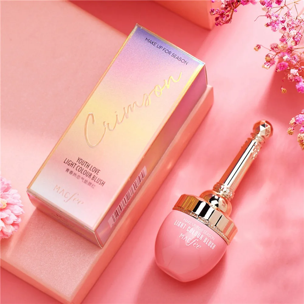 Makeup light colours Blusher Face Powder Pigment Mineral Peach Blush Professional Texture Cheek private label