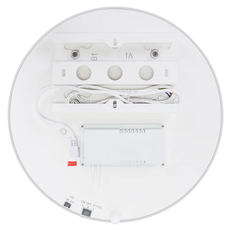 Factory OEM wifi alexa Graphene radiation far infrared Smart bathroom heating mirror Low energy no fog heating