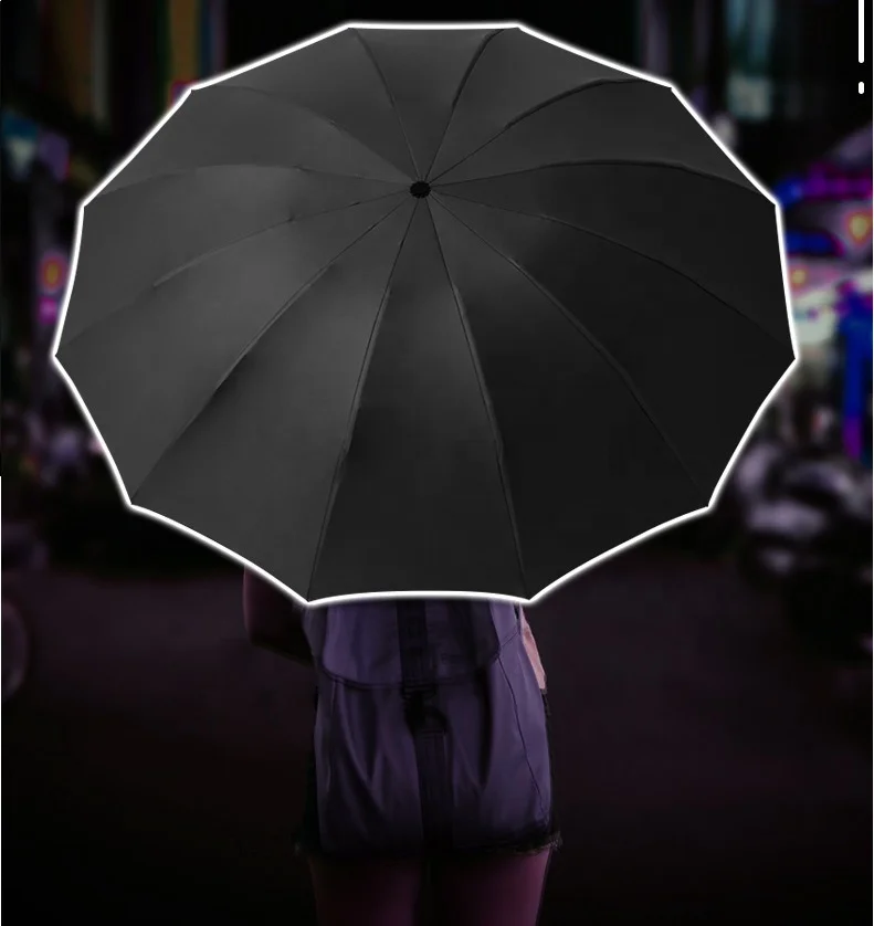 Cheap Travel Portable Sunscreen Uv Automatic Lamp Rechargeable Torch Light Led Mini 3 Three Folding Umbrella With Flashlight