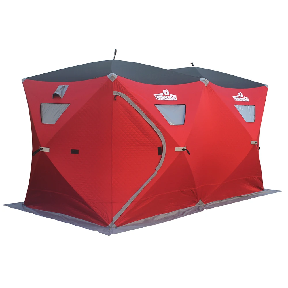 6-person Pop Up Ice Cube Fishing Shelter Winter Fishing Tent