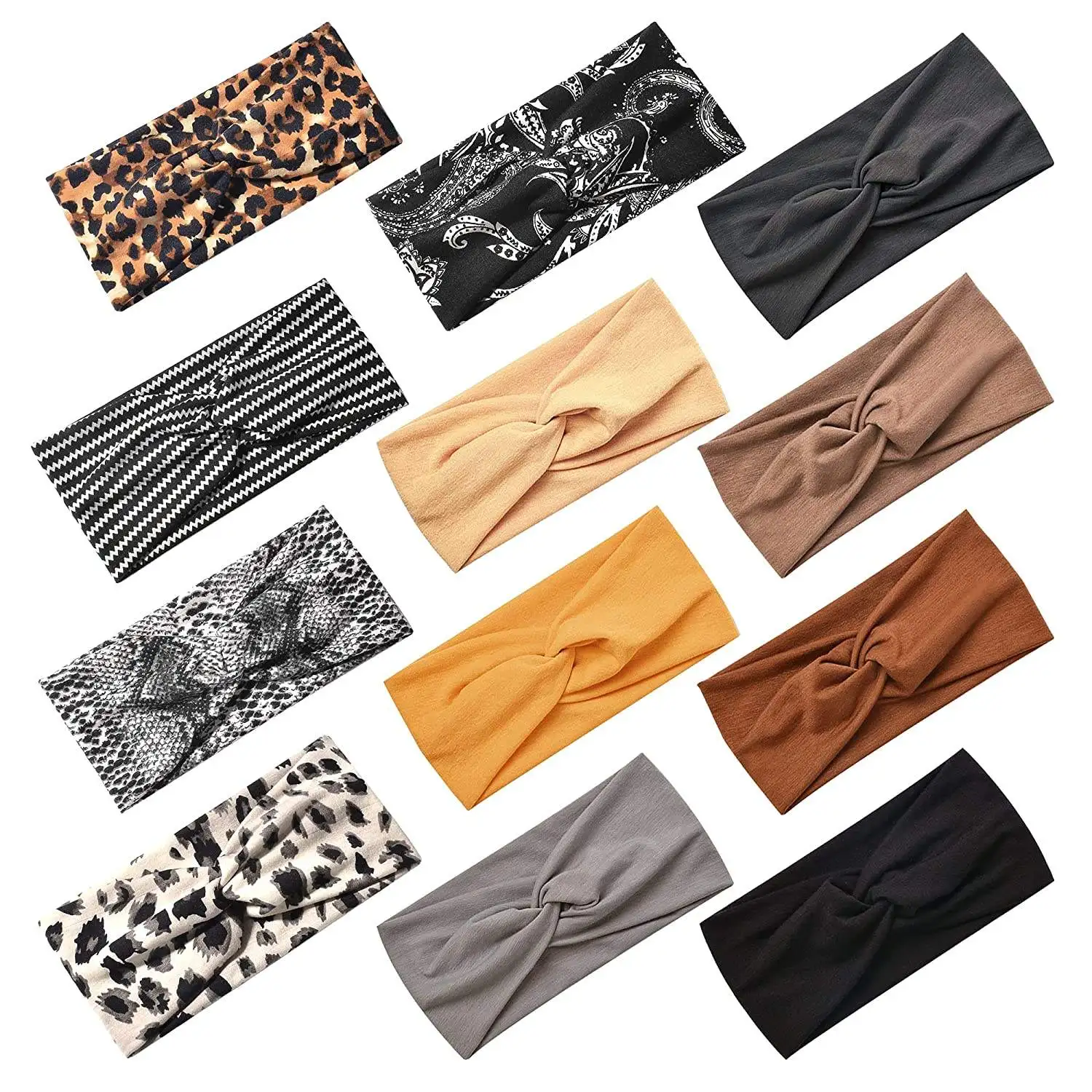 Wholesale Headbands for Women Yoga Elastic Hair Bands Workout Running Sport Non Slip Sweat Hair Wrap for Girls