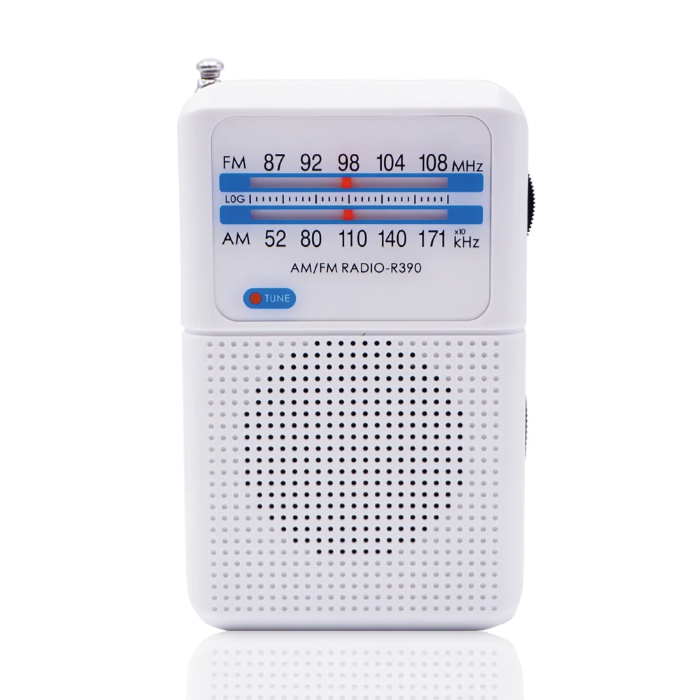 2021 New Arrival Small Radio With Long Range Reception 2 A A A Battery Operated Pocket AM/FM Radio