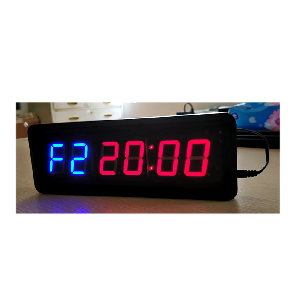6 digit 1.5 inch LED timer gym stopwatch timer fitness timer