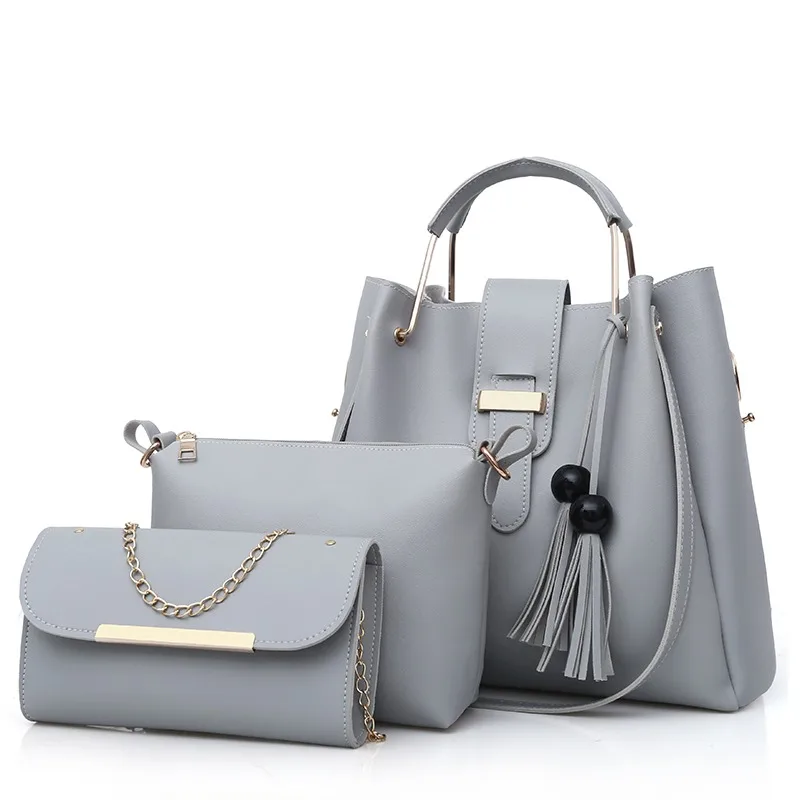Womens Hand Bags Handbag Sets for Women Custom Oem/odm Manufacturer High Quality 3pcs Wallets for Women Fashionable Pu Single