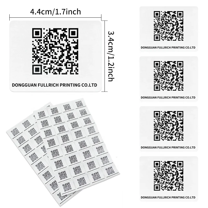Hot Selling Serial Number Qr Code Hologram Security Code Sticker Sheet Labels With Faster Delivery