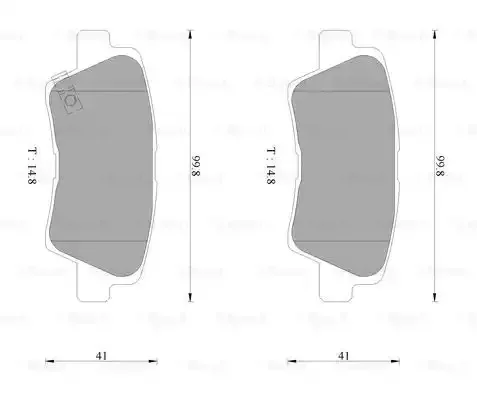 Brake Pad Set 0 986 AB3 100 0 986 AB3 100 for kia soul hyundai tucson
