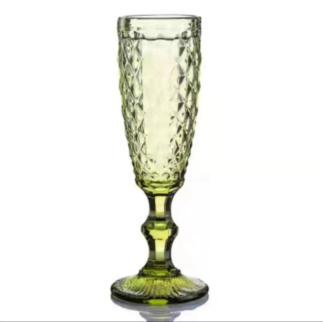 fashion restaurant supplies catering drinkware custom sets nordic glassware colored glass stemware for bubble wine
