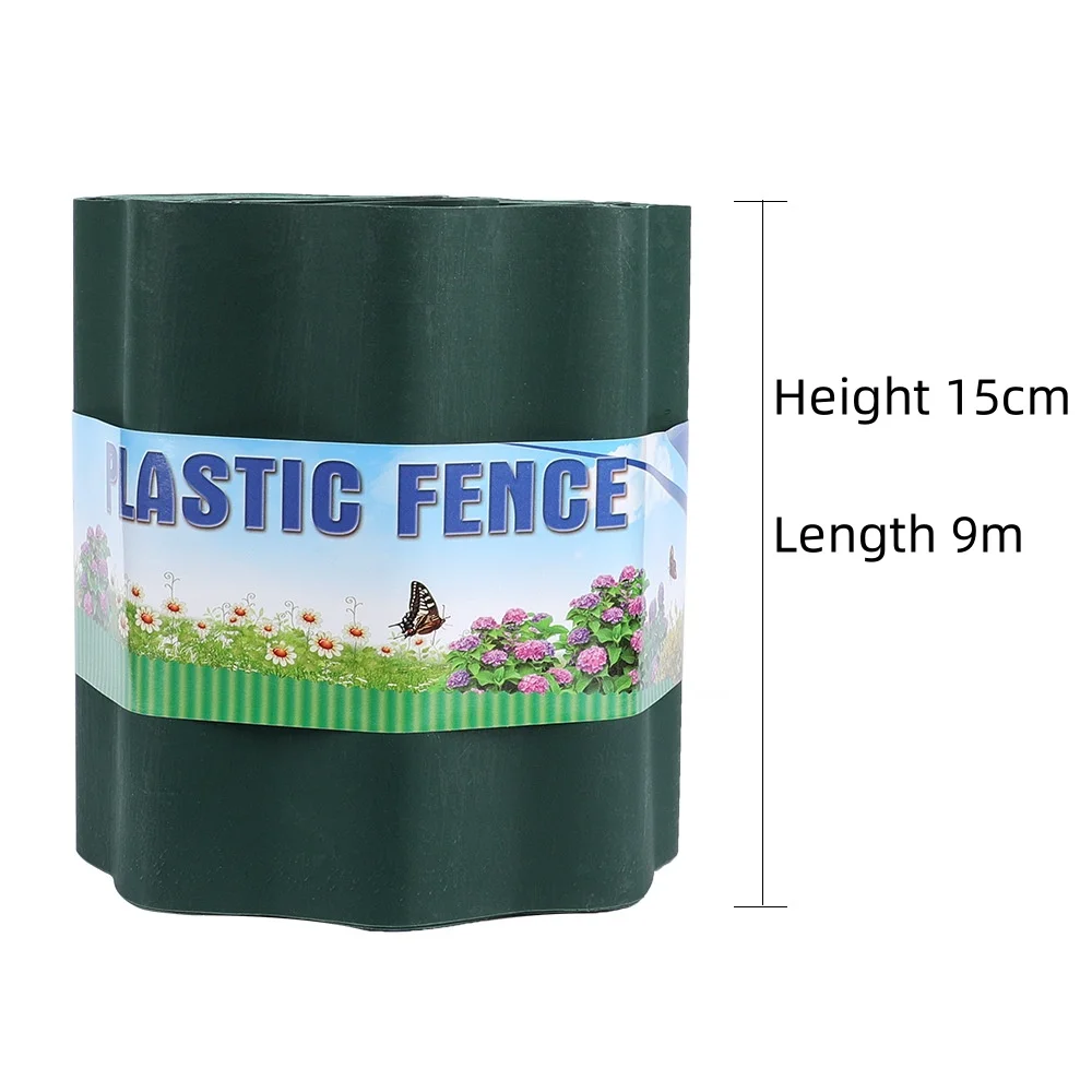 Bordo del giardino Garden Border Edging L 9M  Ideal Flower Bed Border Garden Lawn Edge Gardena Beeteinfassung Plastic Grass Edge