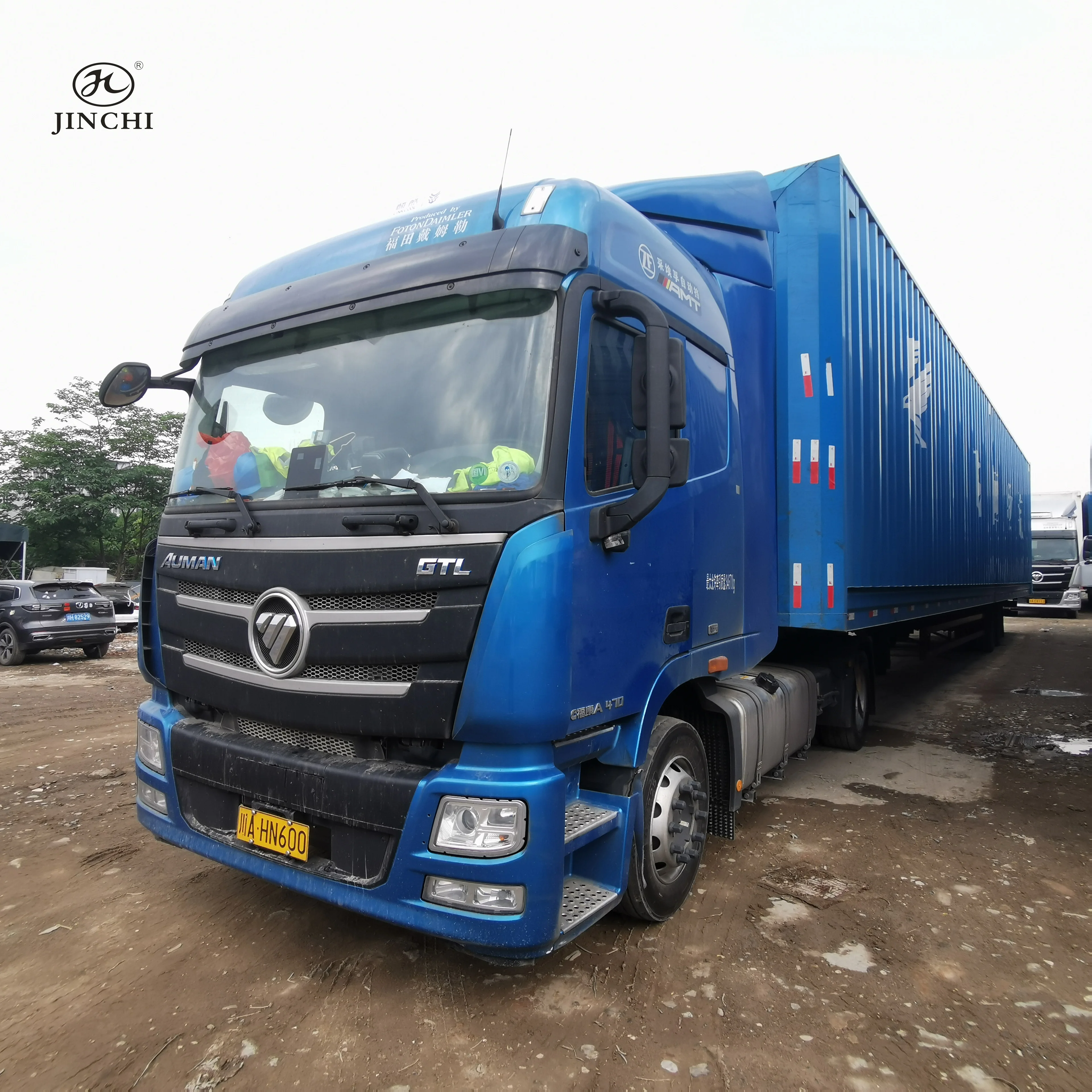 Good Condition Used Foton Auman Tractor Truck Head 6*4 Diesel Engine Trailers Tow Truck 10 Wheel Prime Mover for Sale