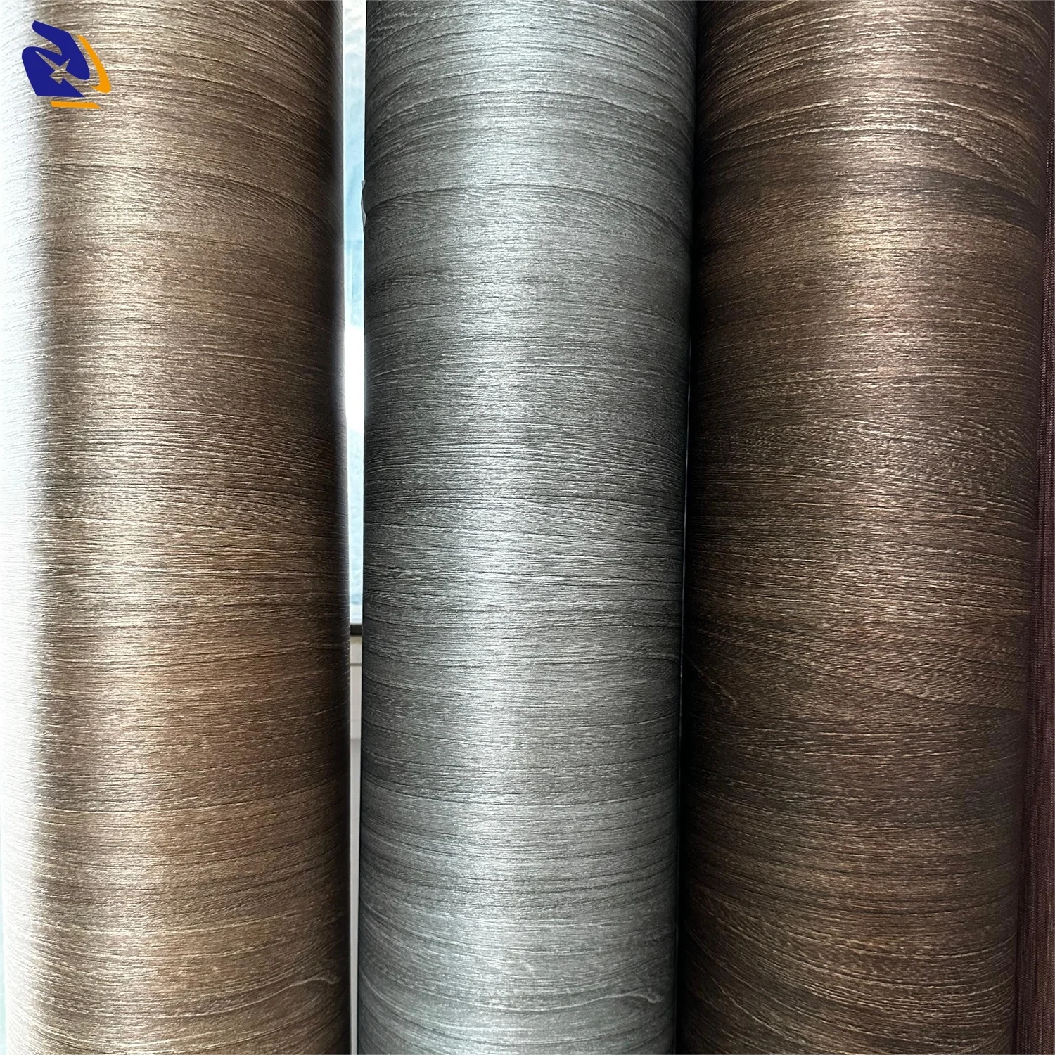 Unique Golden Walnut Texture Wall Panel New Color Embossed PVC Foil Roll Decorative Wood PVC Film for Door Furniture Films