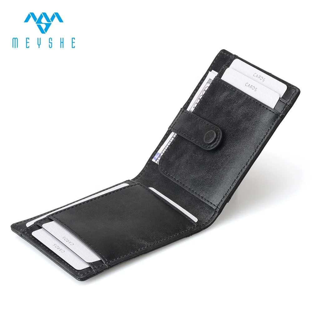OEM factory Price customized PU leather cheap belt wallet money clip slim
