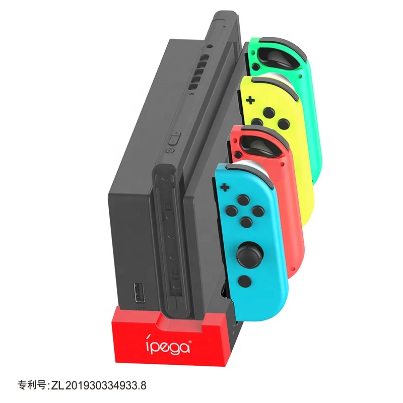 
2020 hotsale Ipega PG-9186 USB 2.0 Charging Dock 4 slot Gaming Charger Stand Station for Nintendo Switch Joycon & Game Console 