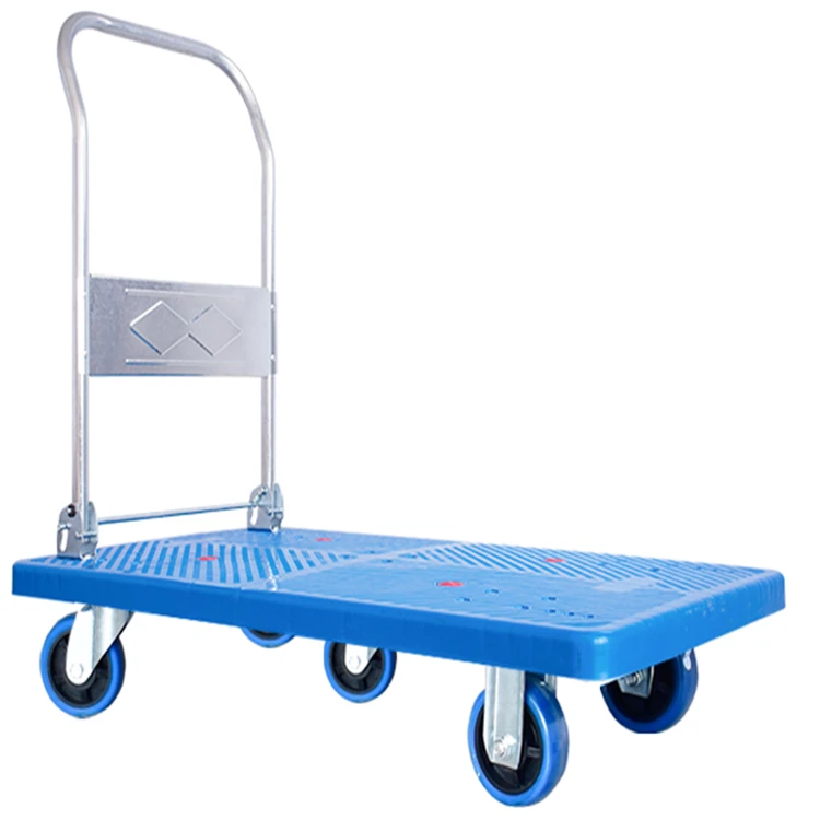 150kg Heavy Duty Platform Trolley Folding Truck Transport Hand Cart 150kg Cart 330lbs Plastic Folding Flatbed Trolley Hand Cart