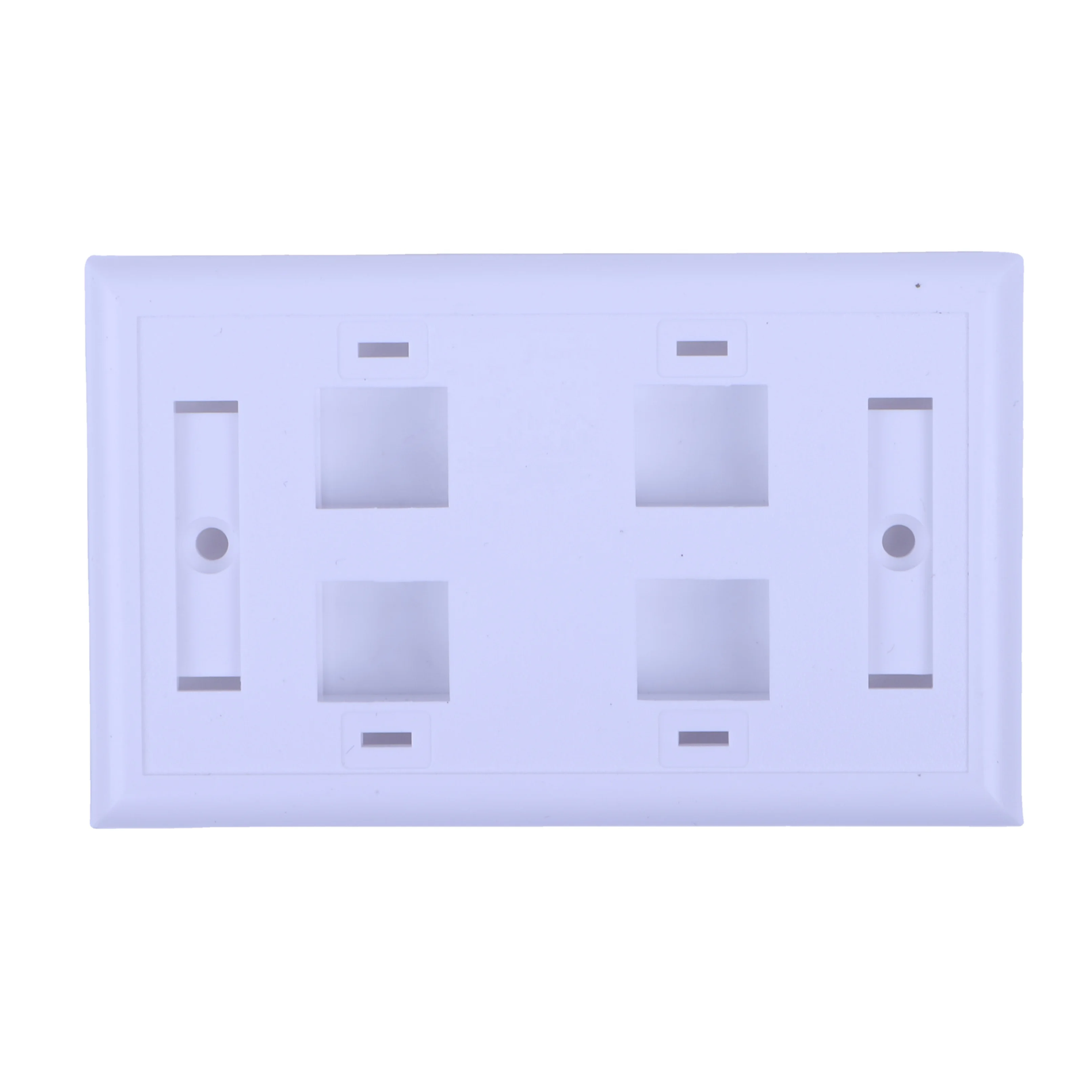 keystone cat6 faceplate rj45 rj11 cable switch wall plate Face plate 2 port faceplate keystone jack cat6 telecom parts
