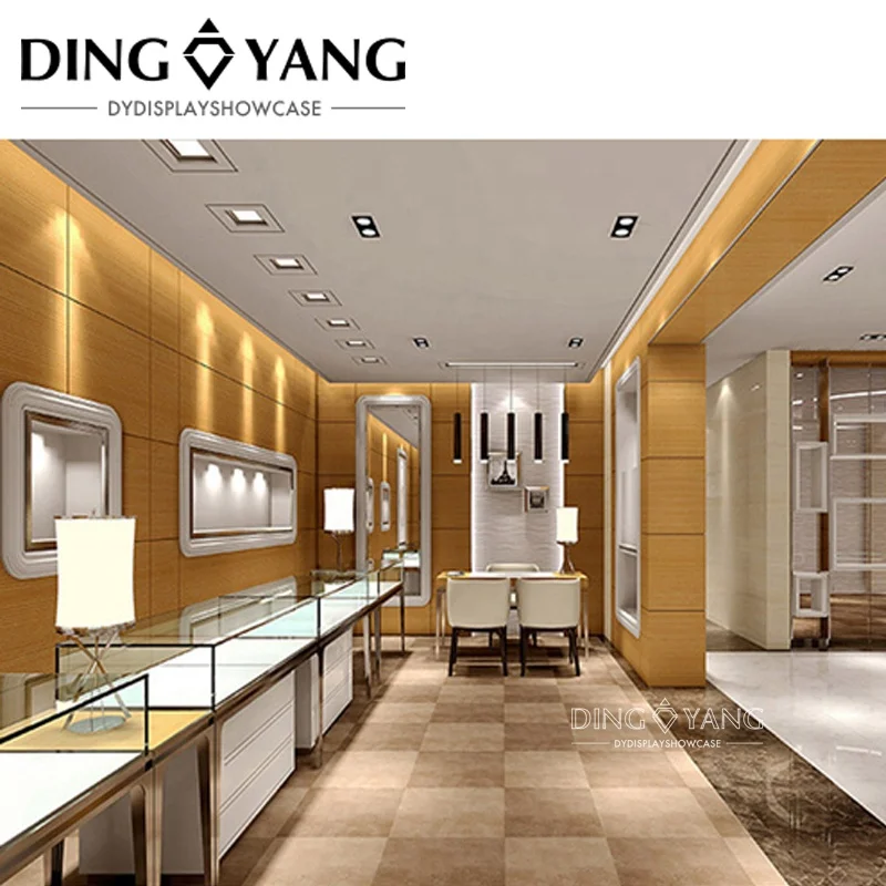 Factory Offer Beautiful Modern Jewelry Shop Design , Build Your Brand And Promote Sales