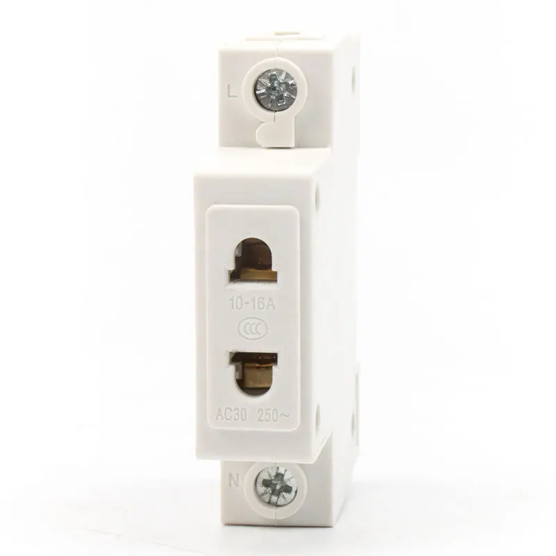 AC30 2 pin DIN Rail modular socket universal plug socket power supply 10A/16A flame retardant