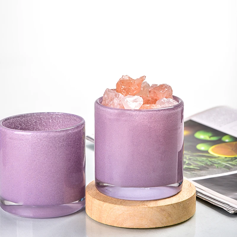 Best Sellers Handmade Lead-free Crystal Colored Candlestick Glass 3.1 x 3.1Inch Glass Candle Holder Bulk Set of 4 Colourful