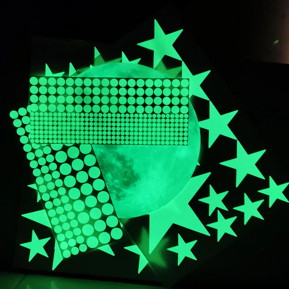 Luminous Custom Decorative Wall Sticker Flat or 3D Glow in the Dark