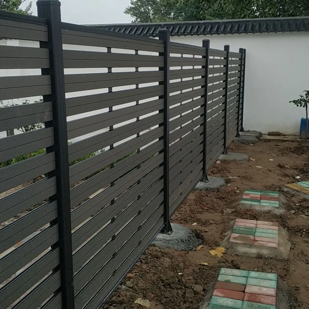 Wholesale cheap waterproof privacy wpc compound garden fence